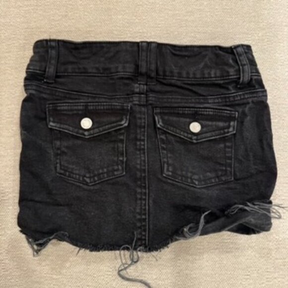Art Class Girls' Black Denim Mini Skirt – Size S (6/7) - Picture 3 of 3